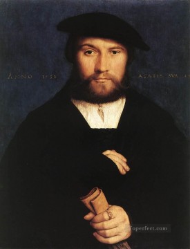  Familia Pintura al %C3%B3leo - Retrato de un miembro de la familia Wedigh Renacimiento Hans Holbein el Joven